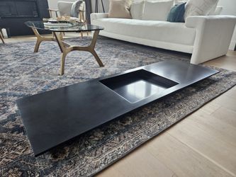 Black Minimistic 1 Piece Sink And Counter