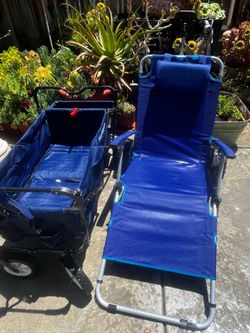 Wagon and beach chair