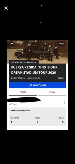 Fuerza Regida Concert Ticket