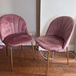 Mauve/Rose Dining chairs