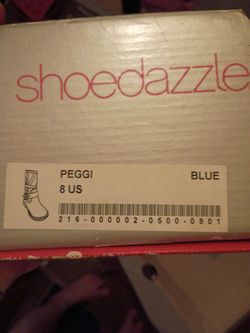 Peggi Boots Blue Size 8