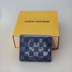 Louis Vuitton Damier Graphite Link Portefeuille Multiple Bi-fold Wallet