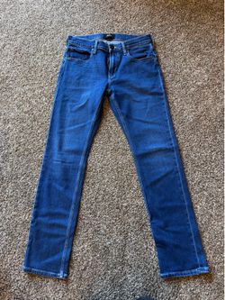 PAIGE Men’s Slim Straight Jeans in Deep Blue Wash
