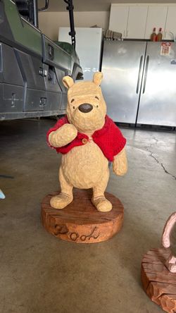 Disney Winnie the Pooh 75th Anniversary Pooh Big Fig Statue 2001 RARE Retired
