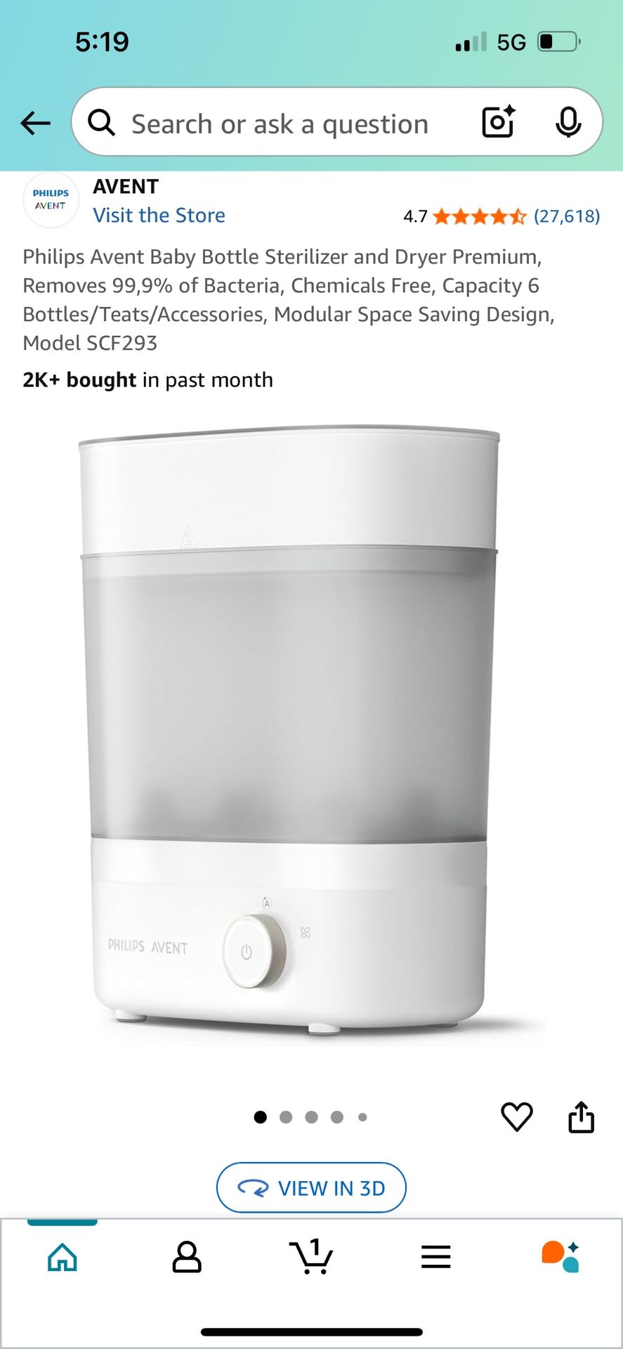 Avent  Bottle Sterilizer 