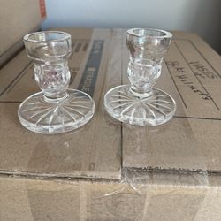 Crystal candle holders