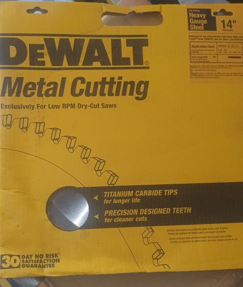 Dewalt 14in Metal Cutting Blade