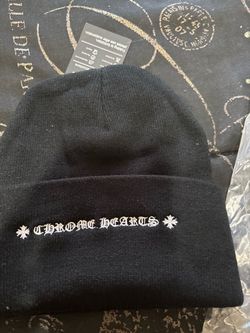 Chrome heart beanie