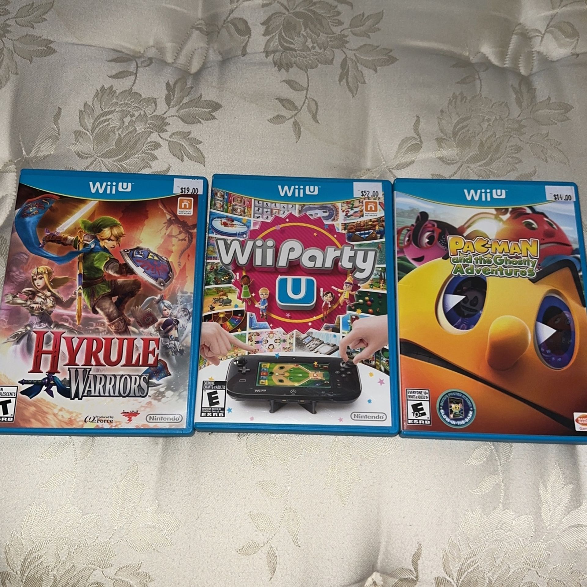Nintendo Wii U Games - Wii U Party, Hyrule Warriors and Pac Man