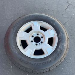 1 - 255/65r17 6x135 6x5.31 F150 Stock Rims Wheels Good Tires 80% Treads!!!!