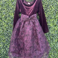 Perfectly dressed VTG Girl's Dress Size XS Purple Velvet
