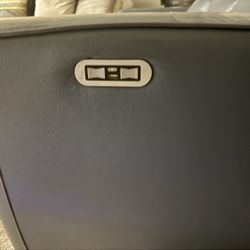 Power Reclining Sofa Summit Blue
