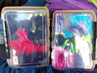 Fly fishing outfitters box and tackle