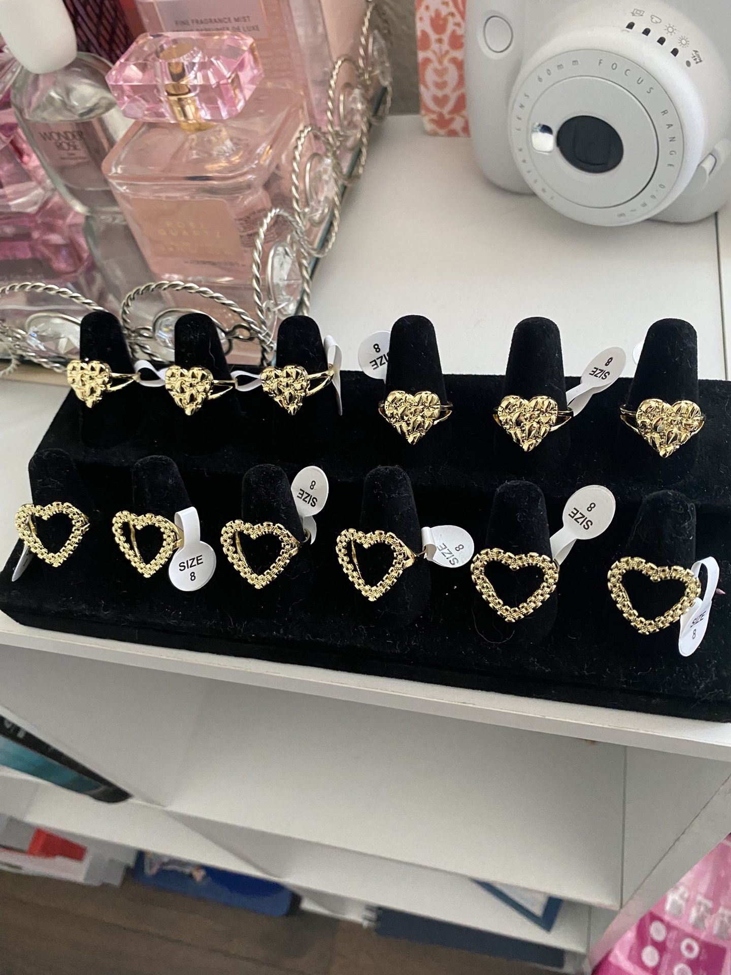 Gold rings/ earrings  