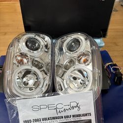 VW Mk4 Golf LED halo headlights