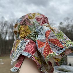 Festival Cottage Cottagecore Fairy Fairycore  Renaissance fair Hat Rainbow Colorful Multicolored Praire