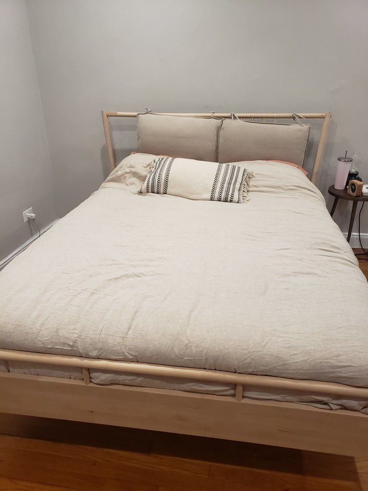 Ikea Bjorksnas Queen Bed Frame