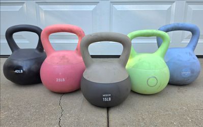 Soft Kettlebell Set 15-40lbs