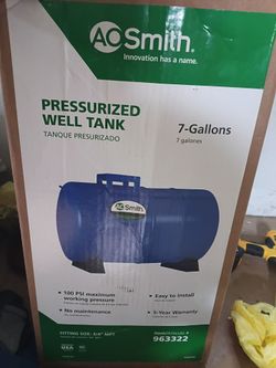 Well tank and booster pump
