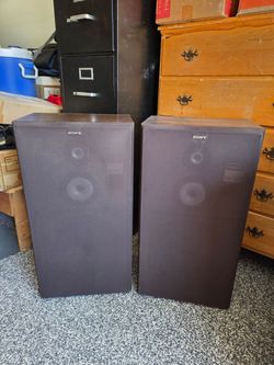 Sony SS-U870 180W vintage 3-way floor-standing loudspeakers $50