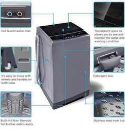 RV, mobile home, efficiency, studio and home COMFEE’ 1.6 Cu.ft Portable Washing Machine