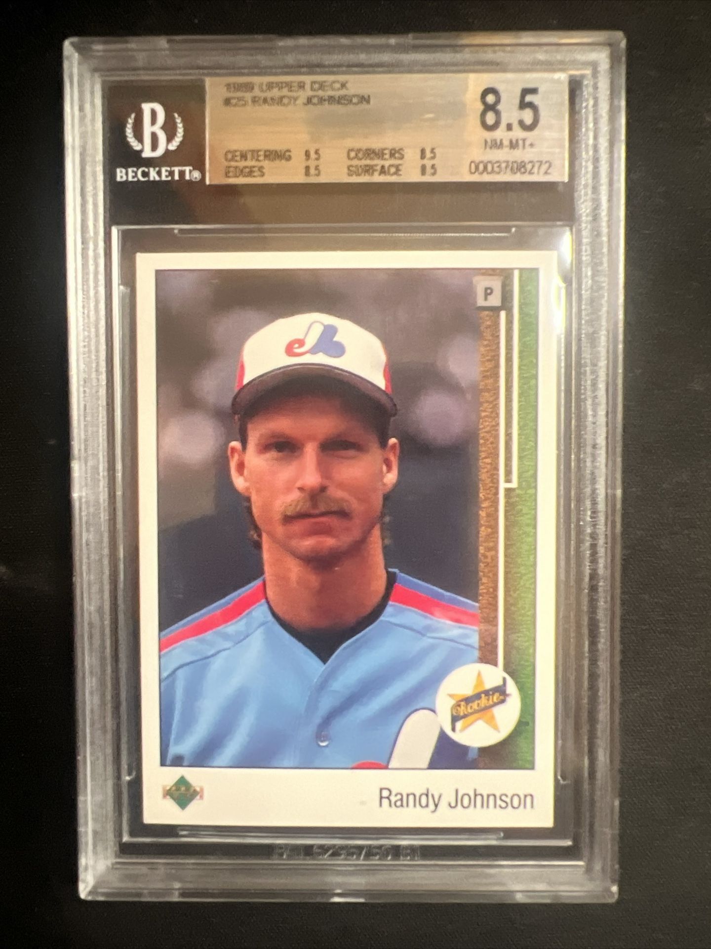 1989 UD Randy Johnson RC Bgs 8.5