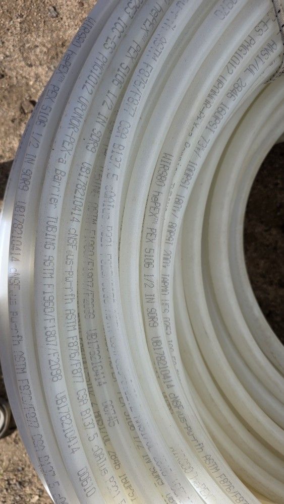 PEX A Water Tubing
