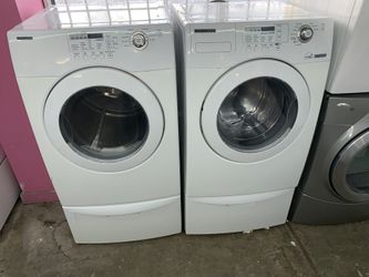 Samsung set washer and dryer electric