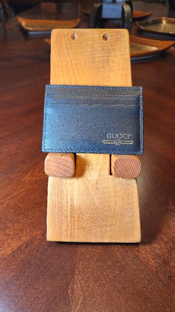 Gucci Black Leather Card Holder