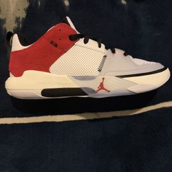 Jordan One Take 5,(size 11)….White Black Gym Red