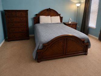 Brown Mahogany bed set