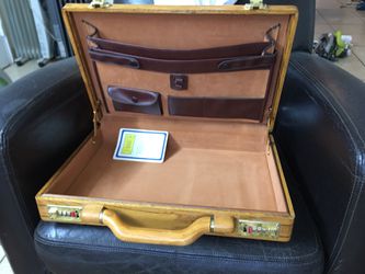 Wood briefcase Texas a&m bob ellis 1988