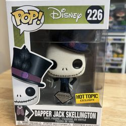 EXCLUSIVE DIAMOND GLITTER Dapper Jack Skellington Funko Pop #226 Disney NBC Film