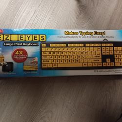 New  Large Print Keyboard Makes Typing Easier