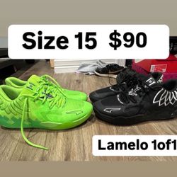 Lamelo Puma Basketball Size 15 Both For $90