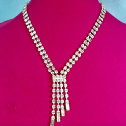 Vintage WEISS Rhinestone Necklace 