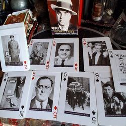 Poker Cards  Worlds Famous Gangsters, World Most Wanted Criminals, Michigan Excottics Playin Cards.