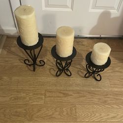 Candle Stand With Candles