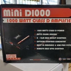 Earthquake Sound Mini D1000 Mono Block Class D 1000 Watts Car Amplifier