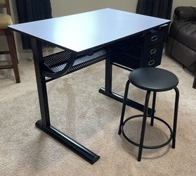 Pivotable Top Art Studio Desk