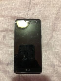 LG phone ( Boost Mobile ) Locked with minor cracks , works perfect .