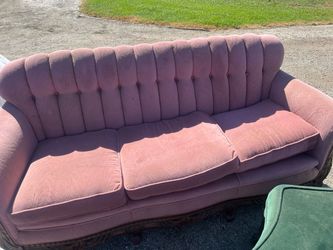 Pink couch