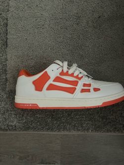 Amiri Skel Low-Top Sneakers White Orange