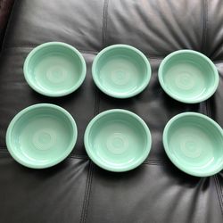 FIESTA Seafoam Green Cereal Bowls Set Of Six