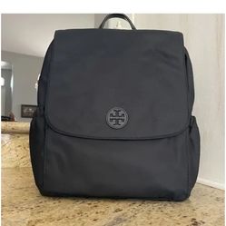 Tory Burch Diaper Bag Travel Baby Backpack Nylon Black 
