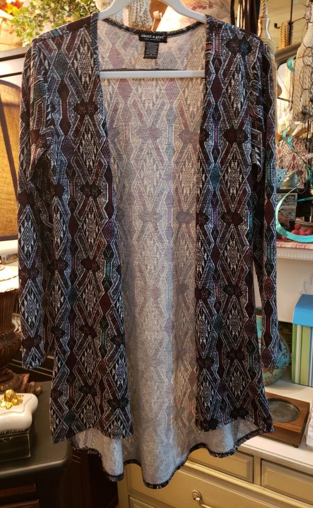 Ladies Medium About A Girl Button Front Cardigan