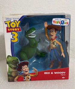 Toy Story 3 Rex And Woody Figures Toys R Us Exclusive $40