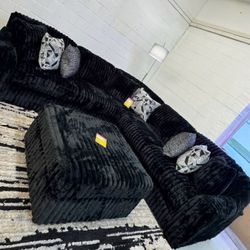 Midnight-Madness Onyx 3-Piece Sectional