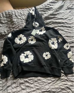 Denim Tears Cotton Wreath Hoodie Black