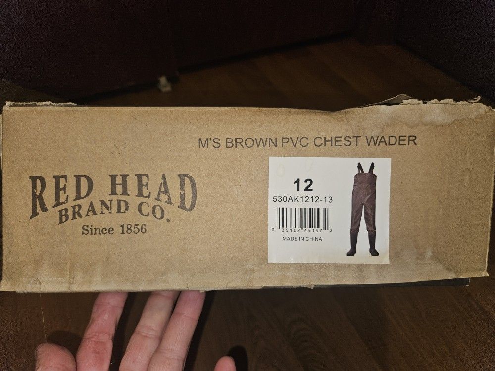 Redhead Fishing Hunting Pvc Chest Waders Size 12